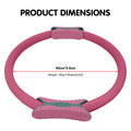 Powertrain Pilates Ring Band Yoga Home Workout Exercise Band Pink - SuperSaverAU - view 5