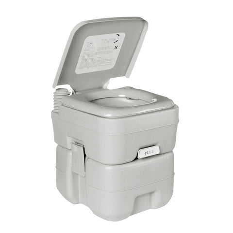 Wallaroo 20l Camping Portable Toilet Press Flush Pump - SuperSaverAU - view 1