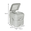 Wallaroo 20l Camping Portable Toilet Press Flush Pump - SuperSaverAU - view 2