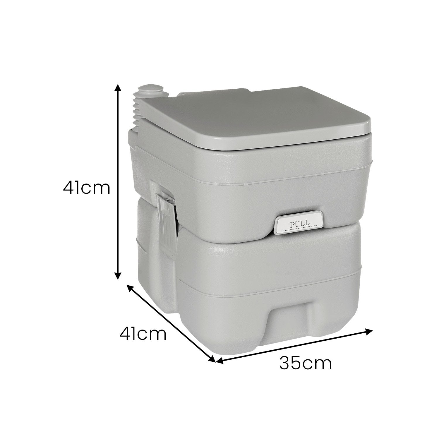 Wallaroo 20l Camping Portable Toilet Press Flush Pump - SuperSaverAU - view 4