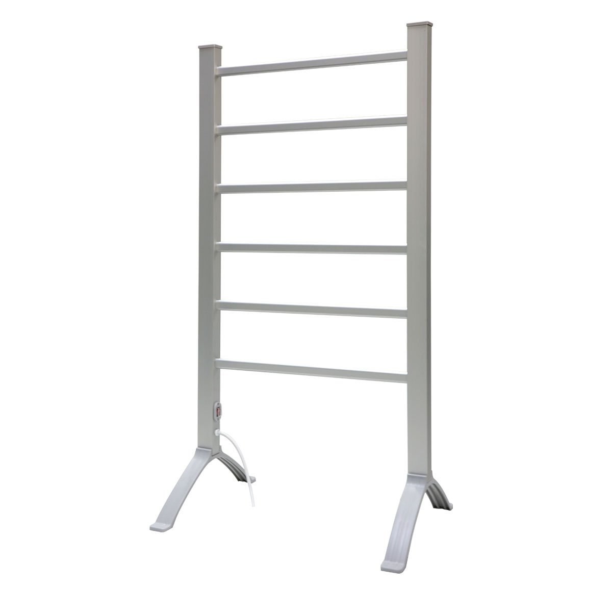 Pronti 2-in-1 Heated Towel Rack 100W - Silver, Fast Heating, Wall-Mounted/Freestanding - SuperSaverAU - view 2