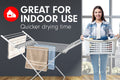 Pronti 230W Freestanding Heated Towel Dryer, 144 x 53 x 75cm, Portable Design - SuperSaverAU - view 3