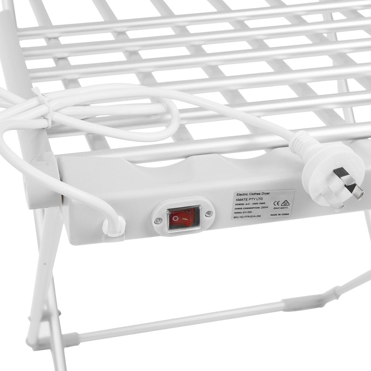 Pronti 230W Freestanding Heated Towel Dryer, 144 x 53 x 75cm, Portable Design - SuperSaverAU - view 5
