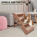 Furtastic 50cm Foldable Pet Stairs - Sturdy, Non-Slip, Easy to Store - Brown - SuperSaverAU - view 5