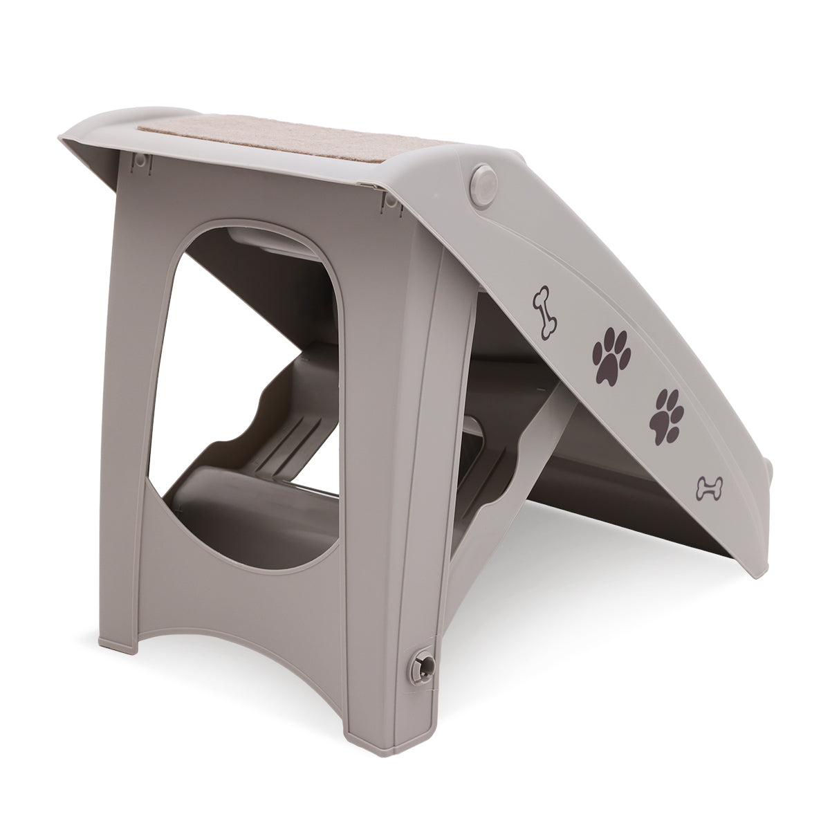 Furtastic 50cm Foldable Pet Stairs with Non-Slip Mat for Small Dogs & Cats - SuperSaverAU - view 2