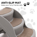 Furtastic Foldable Pet Stairs - 46x35x38cm, Non-Slip, Compact Design, Grey - SuperSaverAU - view 4