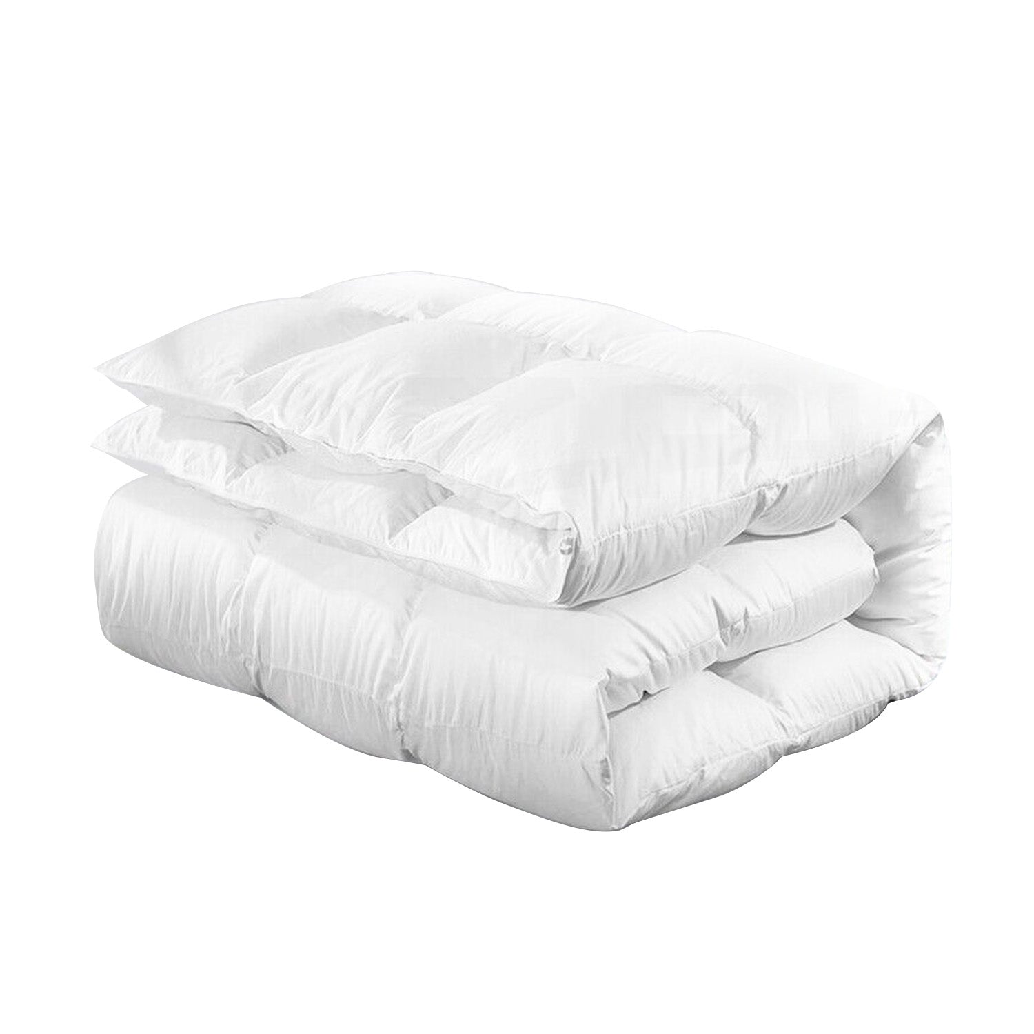 Laura Hill 500GSM Duck Down Feather Quilt 210x210cm - Hypoallergenic Comforter - SuperSaverAU - view 2
