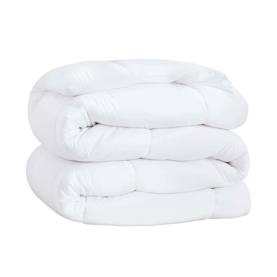 Laura Hill Goose Down Feather Quilt 500GSM, 210x210cm, Hypoallergenic, Cotton Cover - SuperSaverAU - view 1