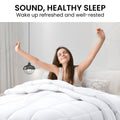 Laura Hill Goose Down Feather Quilt 500GSM, 210x210cm, Hypoallergenic, Cotton Cover - SuperSaverAU - view 2