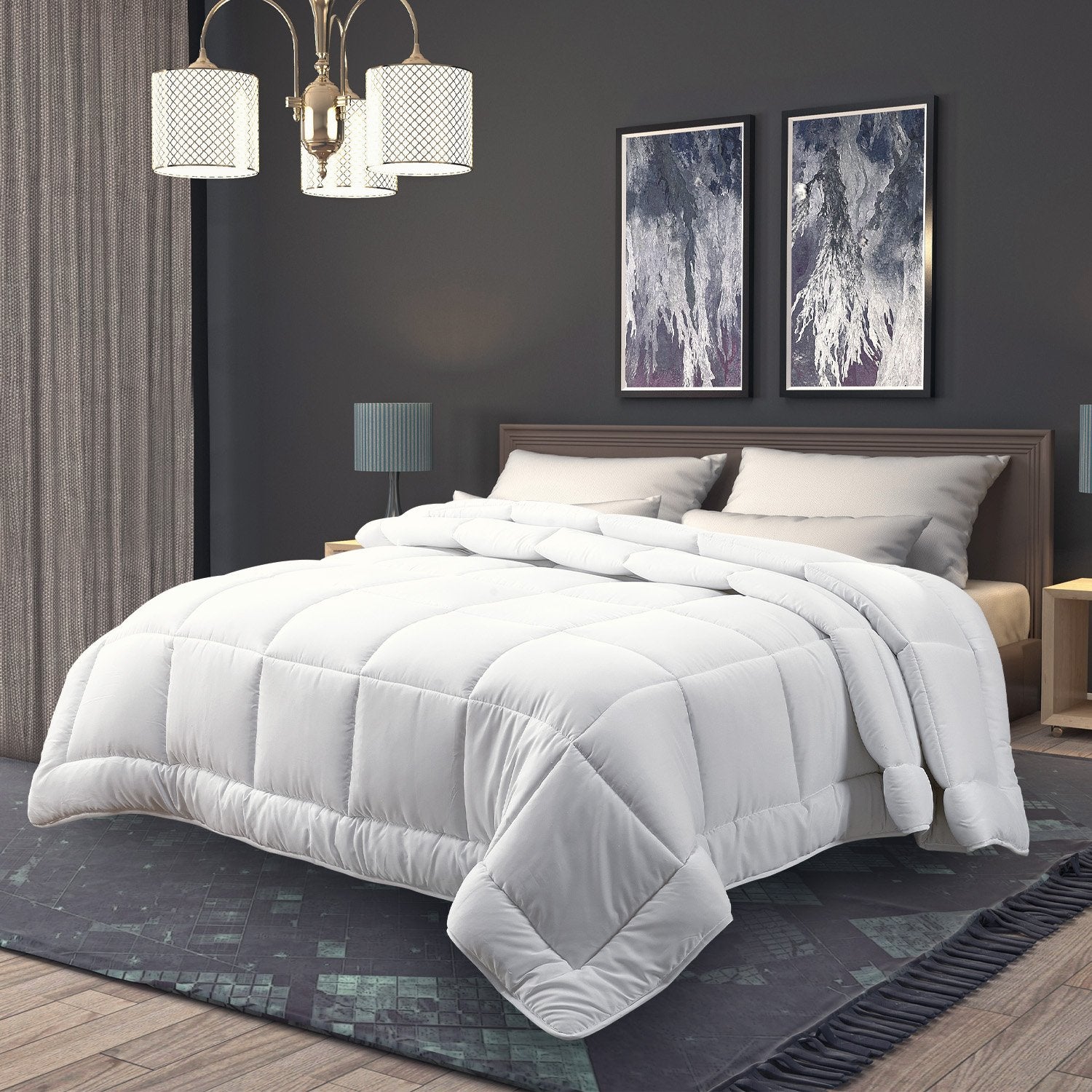 Laura Hill Goose Down Feather Quilt 700GSM - Super King Size, Hypo-Allergenic - SuperSaverAU - view 1