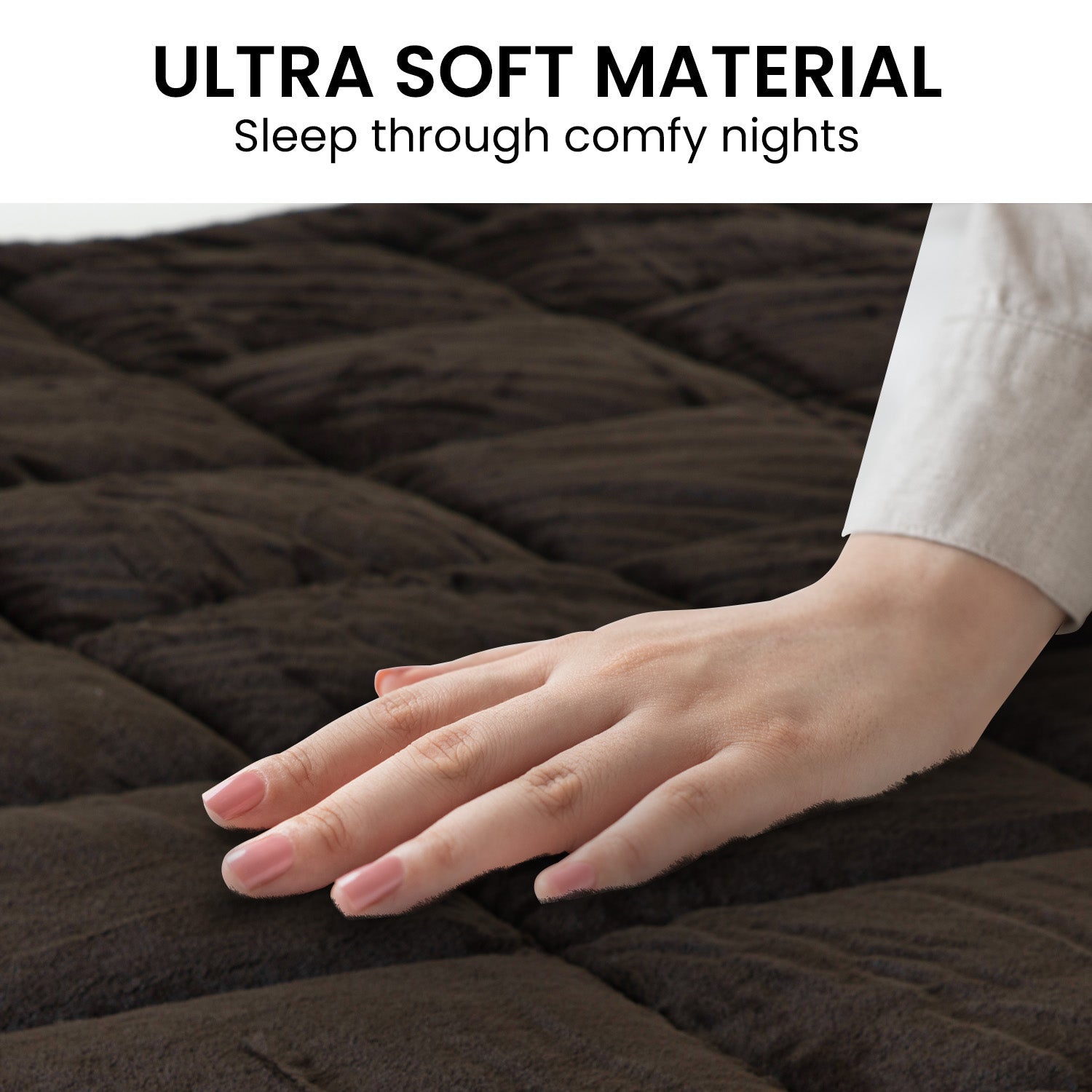 Laura Hill Faux Mink Comforter Quilt 600GSM - Super King, Soft & Durable - SuperSaverAU - view 4