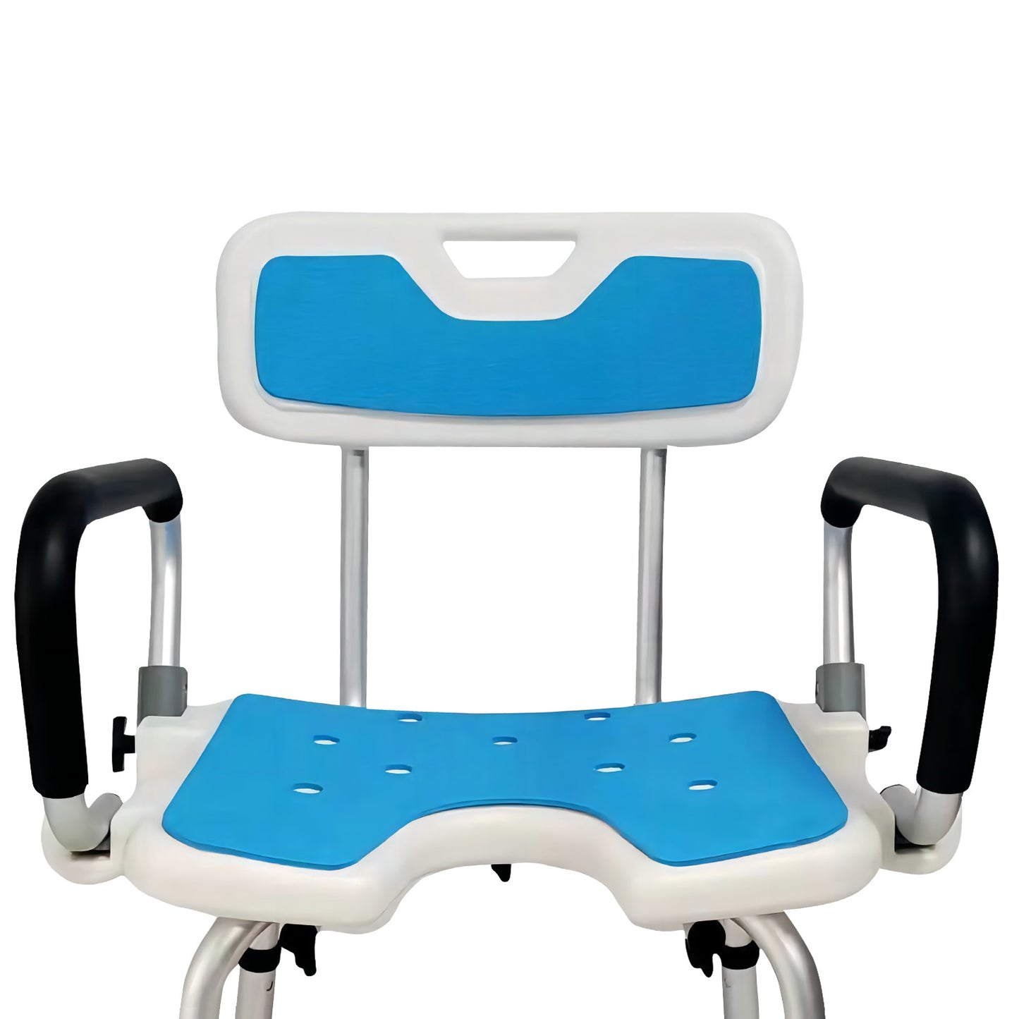 Orthonica Height Adjustable Shower Chair with Armrests - Safe & Secure