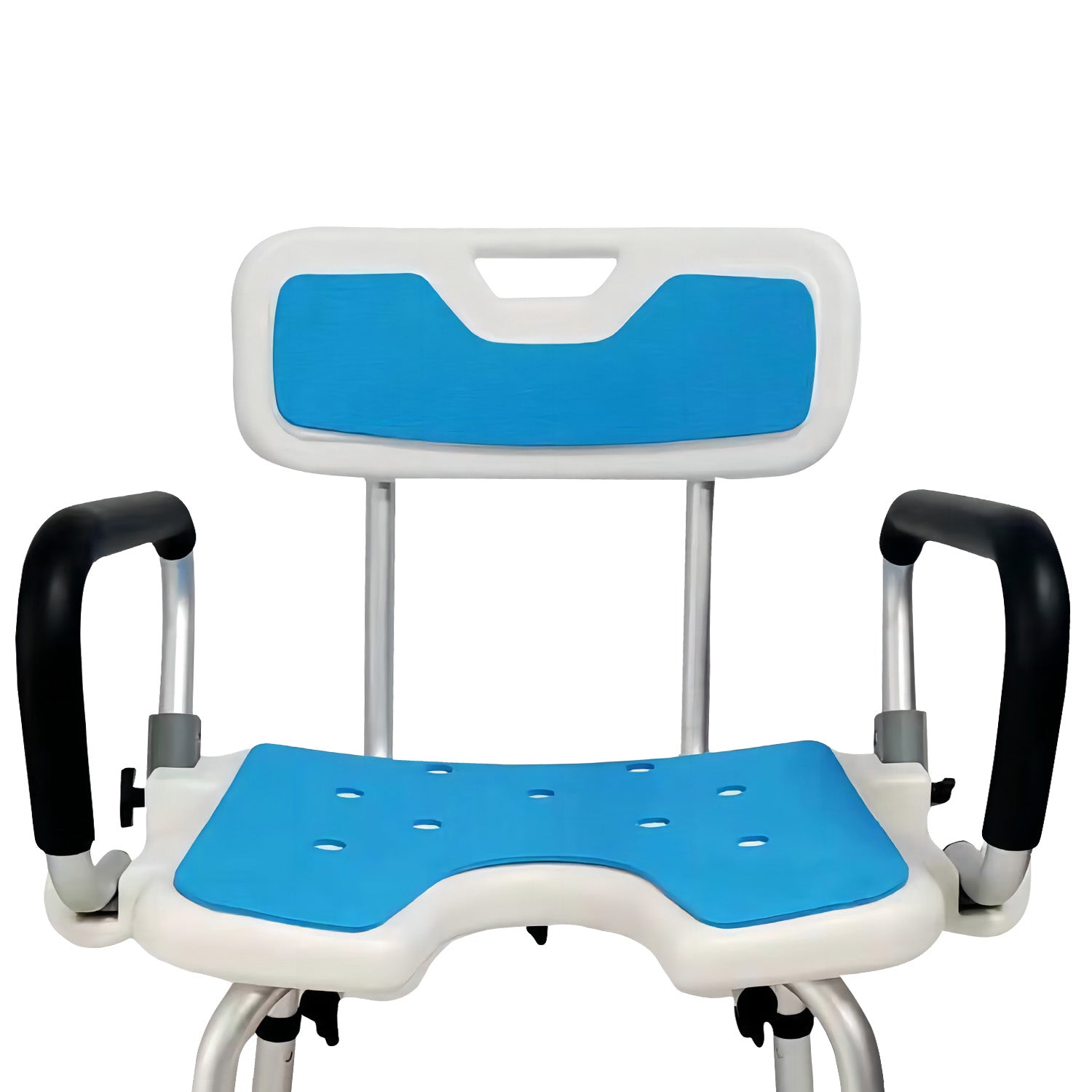 Orthonica Height Adjustable Shower Chair with Armrests - Safe & Secure - SuperSaverAU - view 4