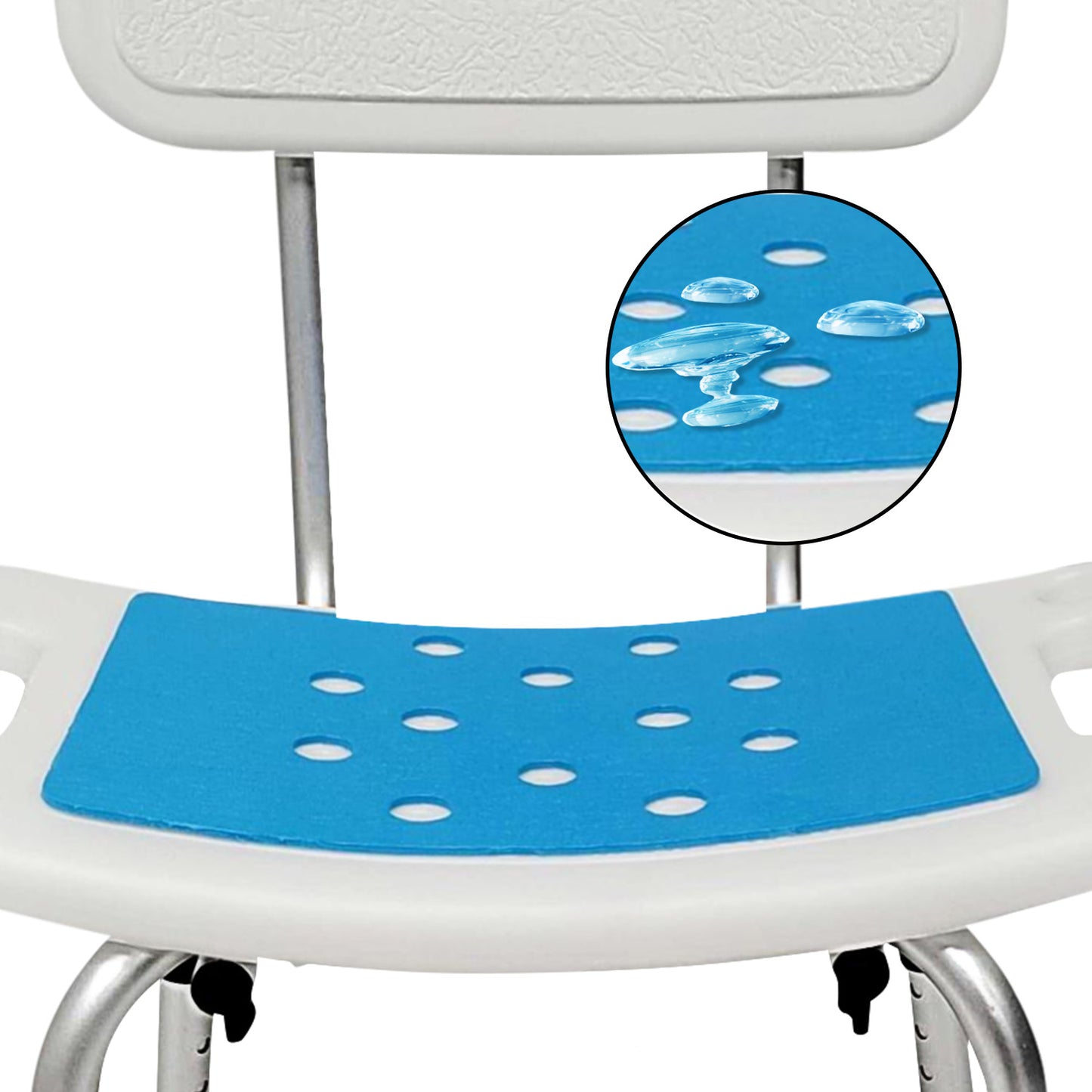 Orthonica Height Adjustable Aluminium Shower Chair - Safe & Comfortable