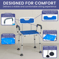 Orthonica Height-Adjustable Aluminium Commode Shower Chair - SuperSaverAU - view 5