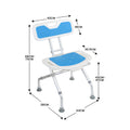 Orthonica Compact Foldable Commode Shower Chair - Adjustable Aluminium Frame - SuperSaverAU - view 4