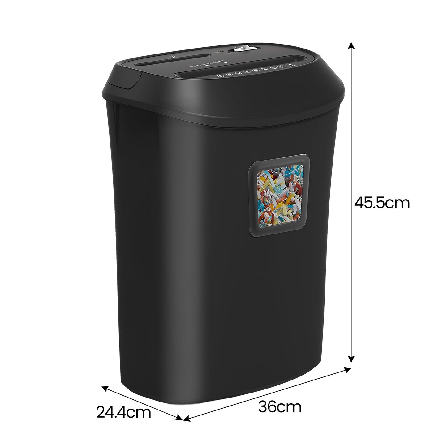 Centurion 12-Sheet Electric Cross-Cut Paper Shredder with 25L Bin - Home Office