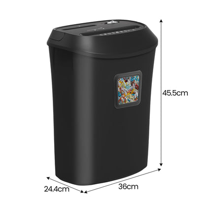 Centurion 12-Sheet Electric Cross-Cut Paper Shredder with 25L Bin - Home Office