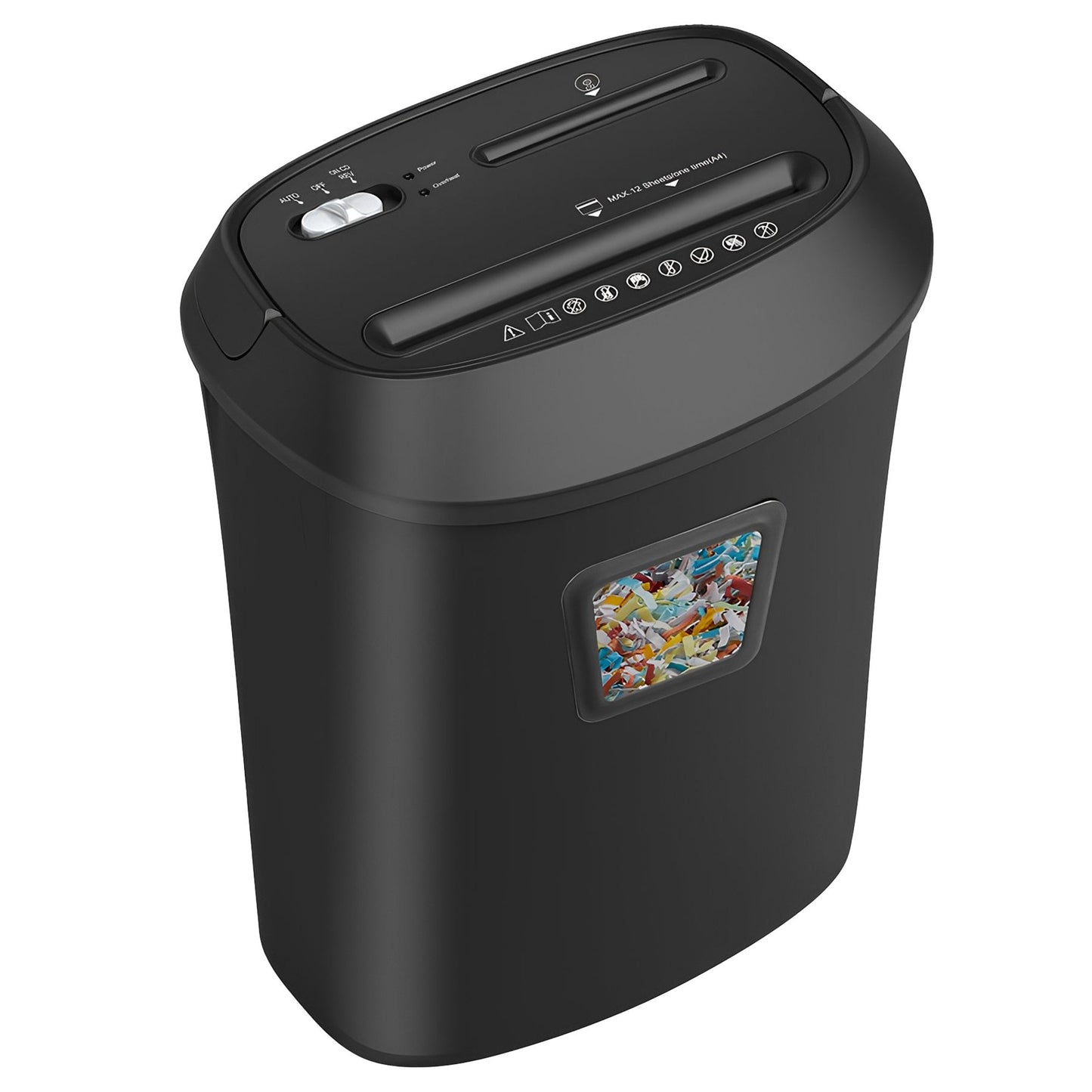 Centurion 12-Sheet Electric Cross-Cut Paper Shredder with 25L Bin - Home Office