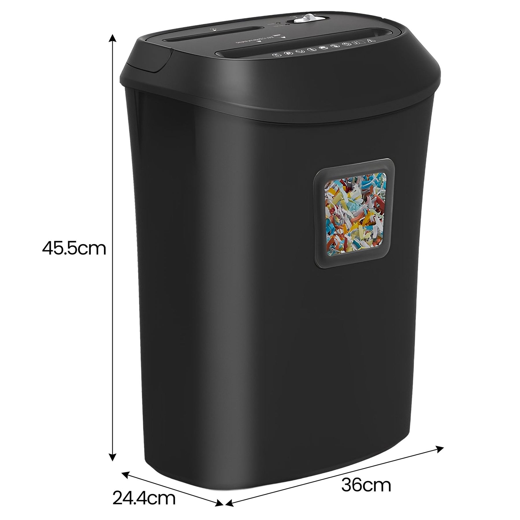 Centurion 12-Sheet Electric Cross-Cut Paper Shredder with 25L Bin - Home Office - SuperSaverAU - view 4