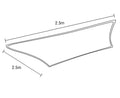 Wallaroo Square Shade Sail - Sand, 2.5 x 2.5m