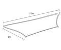 Wallaroo Shade Sail 2 x 2.5m - Desert Sand, UV Block, Breathable Fabric - SuperSaverAU - view 4