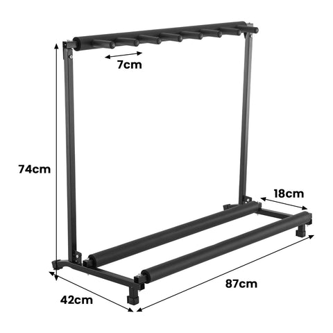 Karrera 7 Guitar Multi Stand - Steel Foldable Rack