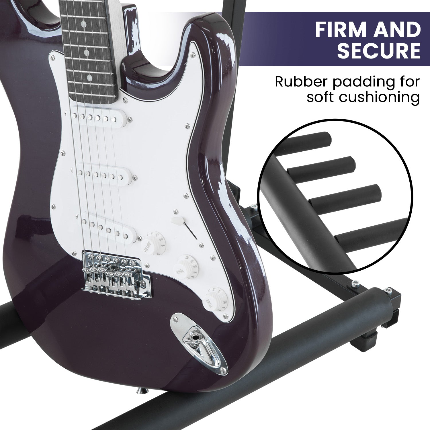 Karrera 7 Guitar Multi Stand - Steel Foldable Rack