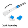 Aquajack Cordless Pool Vacuum Cleaner with 2 Heads, Rechargeable, 60 Min Use - SuperSaverAU - view 3
