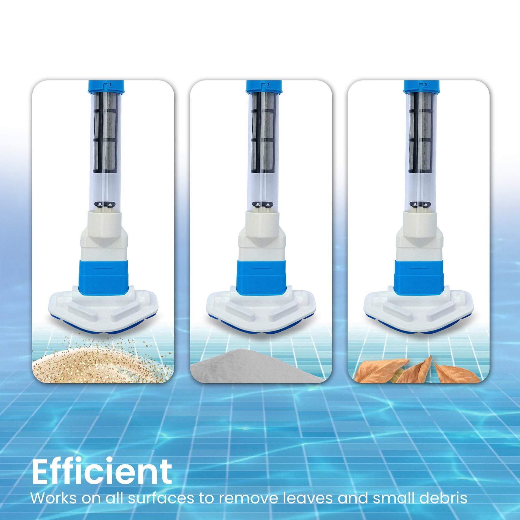 Aquajack Cordless Pool Vacuum Cleaner with 2 Heads, Rechargeable, 60 Min Use - SuperSaverAU - view 5