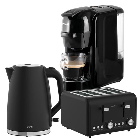 Pronti Breakfast Set with HomeMaid Coffee Machine, Toaster & Kettle
