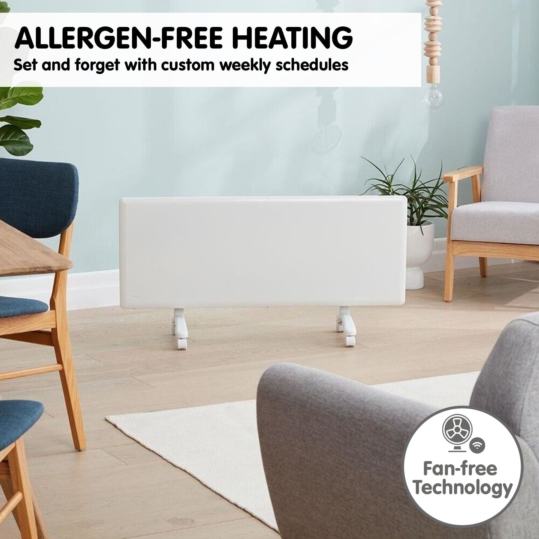 Nobo 2400W T2-NTL4R24 Slimline Wi-Fi Electric Panel Heater - Refurbished - SuperSaverAU - view 10