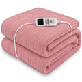 Laura Hill XL Electric Heated Blanket Throw – Pink 200 x 180cm, 10 Heat Settings