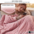 Laura Hill XL Electric Heated Blanket Throw – Pink 200 x 180cm, 10 Heat Settings