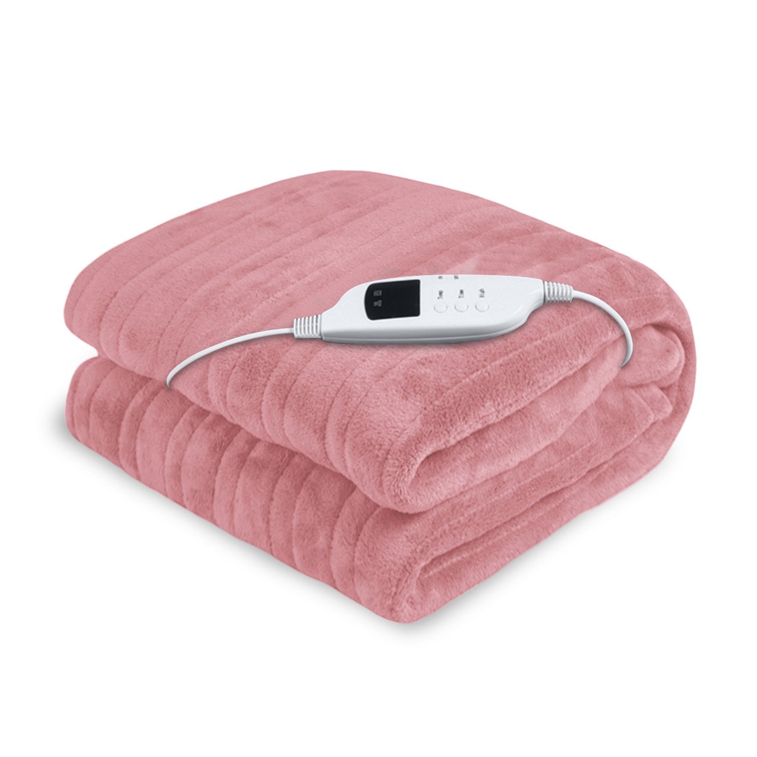 Laura Hill Electric Blanket Throw Rug Coral Fleece 160x130 cm, 9 Temp Settings - SuperSaverAU - view 1