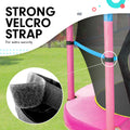 Kahuna 4.5ft Trampoline Round Free Safety Net Spring Pad Cover Mat Outdoor - Blue Pink - SuperSaverAU - view 5