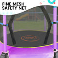 Kahuna 4.5ft Trampoline Round Free Safety Net Spring Pad Cover Mat Outdoor Blue Purple - SuperSaverAU - view 5