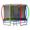 Kahuna 6ft x 9ft Rectangular Outdoor Trampoline with Basketball Set & Safety Net - SuperSaverAU - view 1