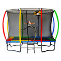 Kahuna 6ft x 9ft Rectangular Outdoor Trampoline with Basketball Set & Safety Net - SuperSaverAU - view 2