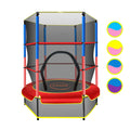 Kahuna 4.5ft Trampoline Round Free Safety Net Spring Pad Cover Mat Outdoor Red - SuperSaverAU - view 1
