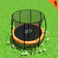 Kahuna 6ft Outdoor Round Trampoline with Safety Net, UV-Stabilised Padding - SuperSaverAU - view 2