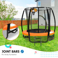 Kahuna 6ft Outdoor Round Trampoline with Safety Enclosure & Basketball Hoop Set - SuperSaverAU - view 3