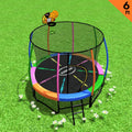 Kahuna 6ft Trampoline with Safety Net, Ladder, Basketball Set & UV Padding - SuperSaverAU - view 2