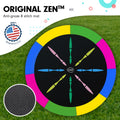 Kahuna 8ft Outdoor Trampoline Kids Children With Safety Enclosure Mat Pad Net Ladder Basketball Hoop Set - Rainbow - SuperSaverAU - view 3