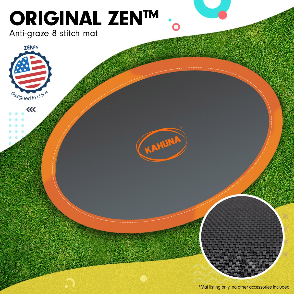 Kahuna Oval Replacement Trampoline Mat - 8ft x 14ft - SuperSaverAU - view 2