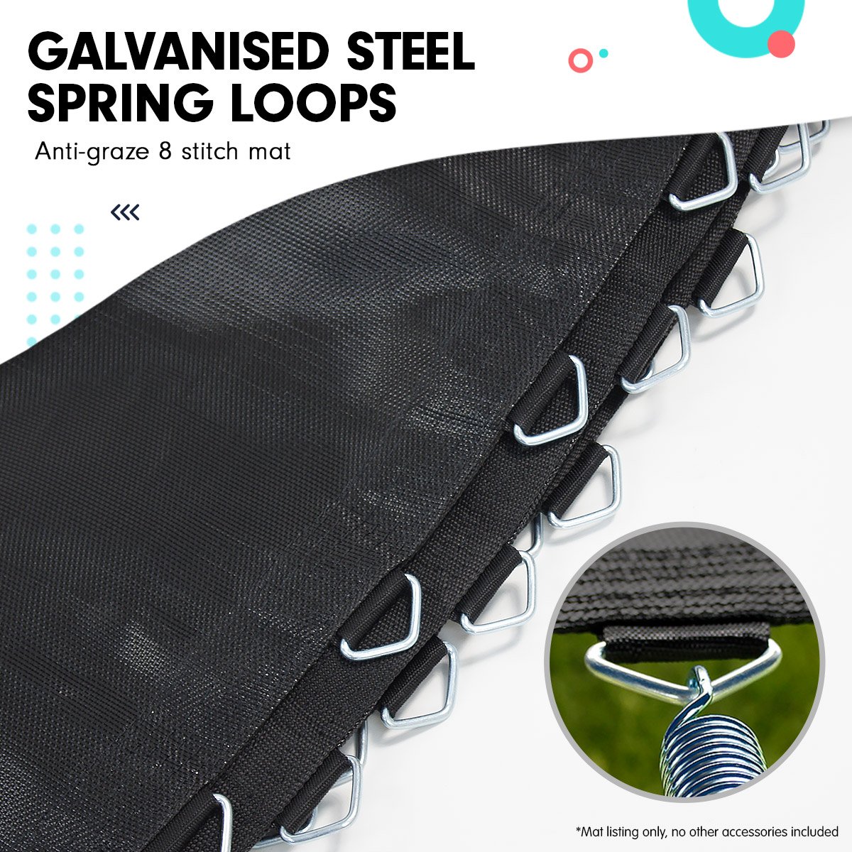 Kahuna Oval Replacement Trampoline Mat - 8ft x 14ft - SuperSaverAU - view 3