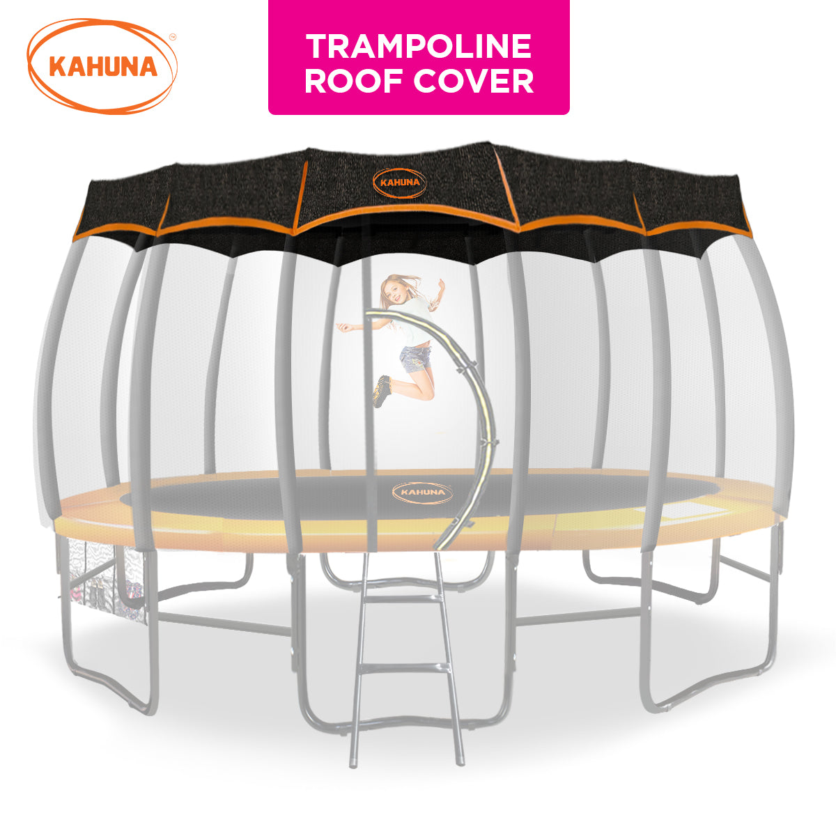 Kahuna 12ft Removable Twister Trampoline Roof Shade Cover - SuperSaverAU - view 2