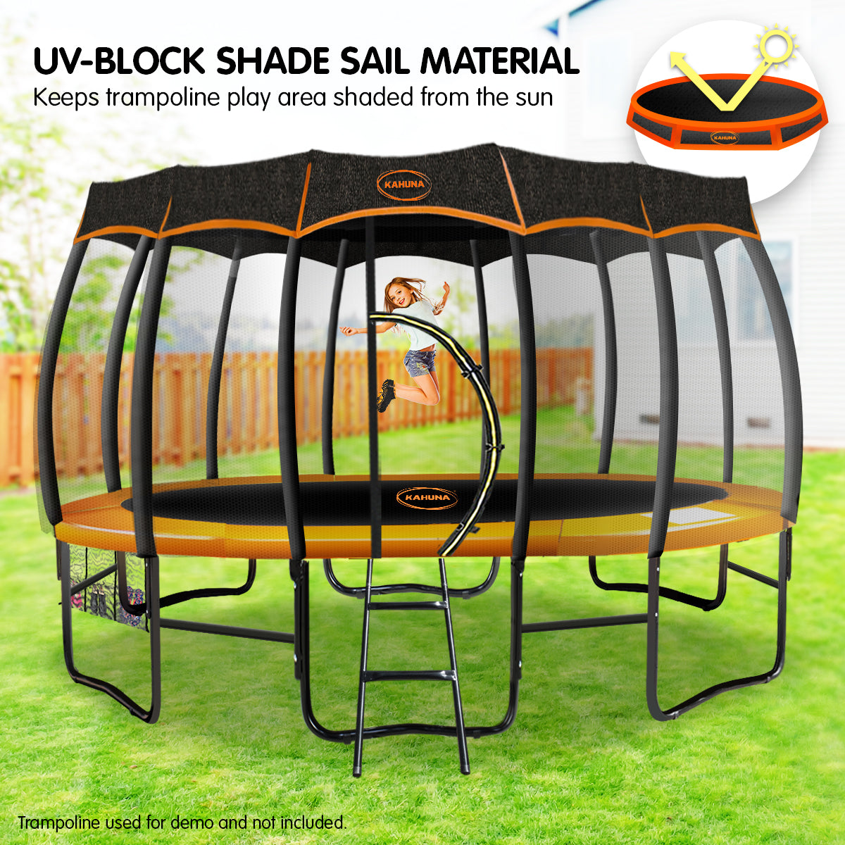 Kahuna 12ft Removable Twister Trampoline Roof Shade Cover - SuperSaverAU - view 3