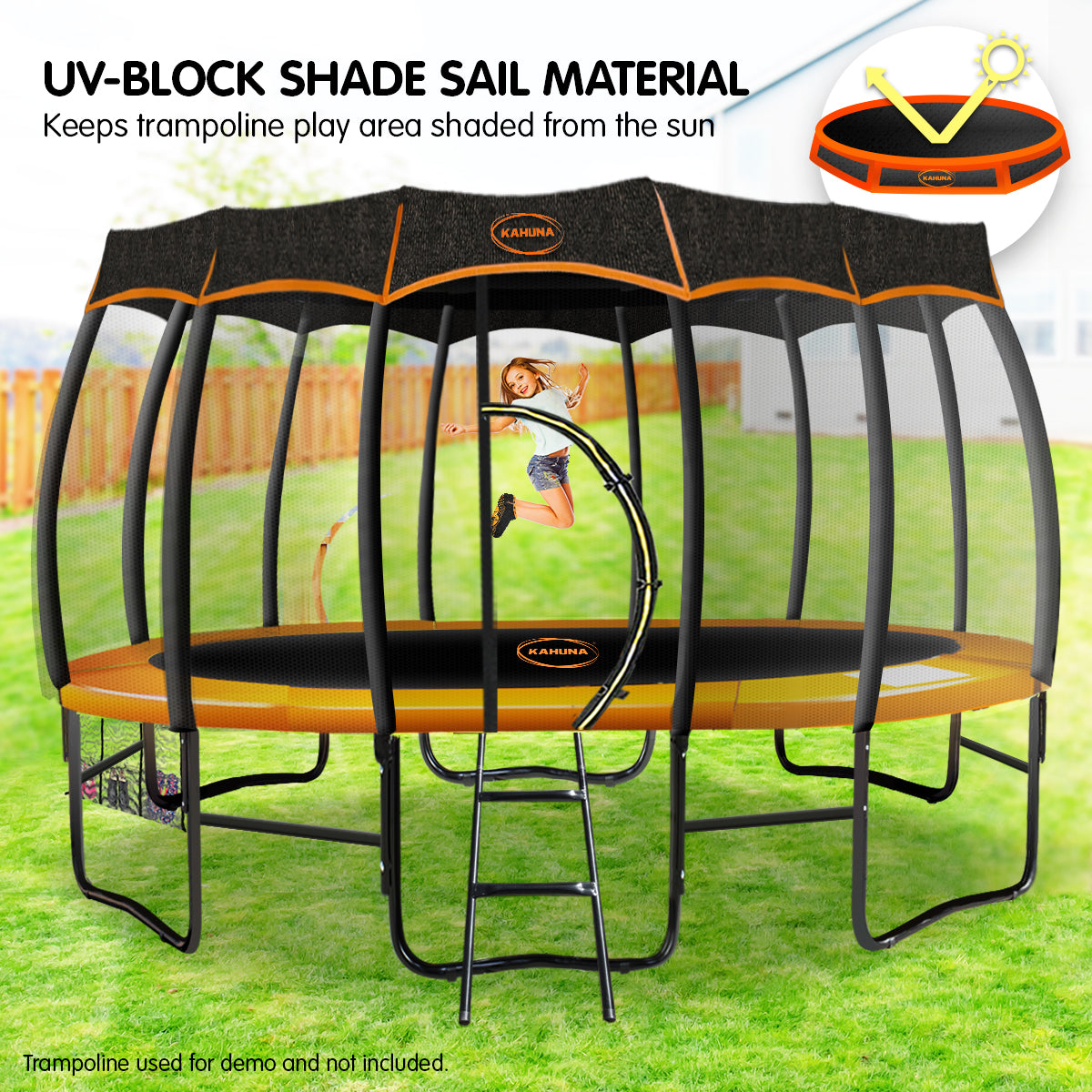 Kahuna 14ft Removable Twister Trampoline Roof Shade Cover - SuperSaverAU - view 3