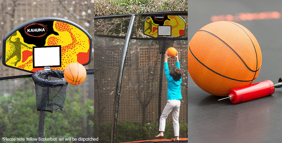 Kahuna Trampoline Basketball Ring Set with Mini Ball and Pump - SuperSaverAU - view 7